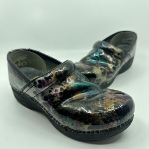 Dansko XP 2.0 Women’s Sz EU 39 US 8.5-9 Cheetah Print Leather Nursing Clogs